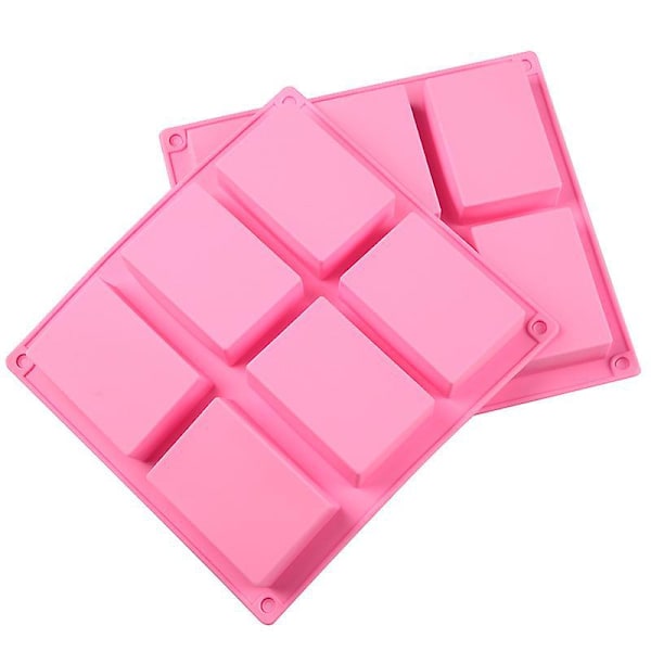 1 stk. Silikoneform til Konditori Chokolade Kage Slik Form Mini Kage Non-Stick Praktisk til Køkken Bageri (Pink)