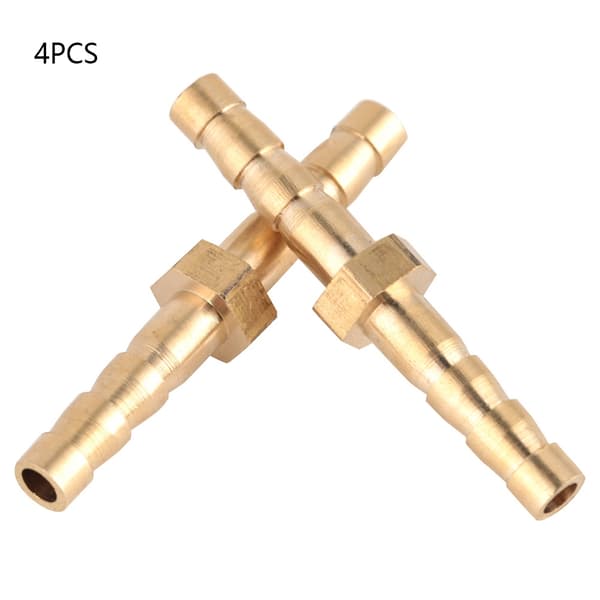 4 stk 4--4mm Messingkobling Slangehale Reduksjonspluggkobling