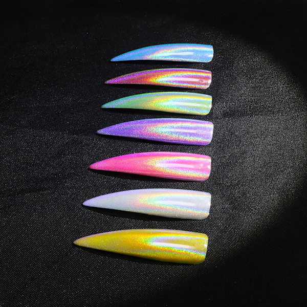 Nagelkonst krompigment dekorationspulver manikyr glitter spegelpulver