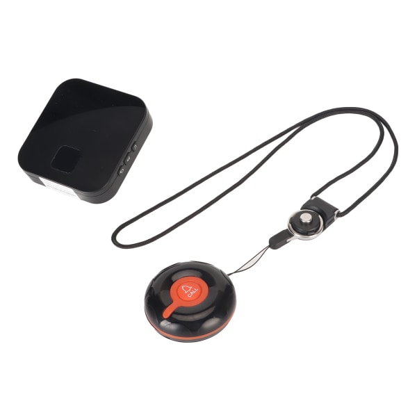Smart Call System 1 Lähetin 1 Vastaanotin Langaton hoitaja Hakulaite SOS-soittopainike LED-valomuistutuksella 100-240V EU-pistoke