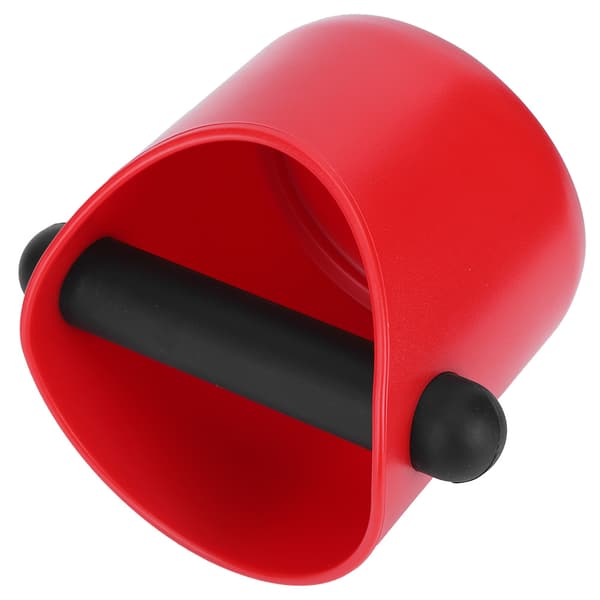 Minikaffebehållare Halkfri Rak Port Hushållsslipbehållare Knock Bin Box (Röd)