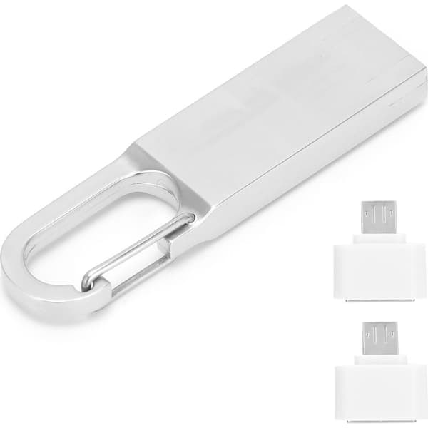 GB USB 2.0-stick med OTG-adapter – reklamegave og nøglering