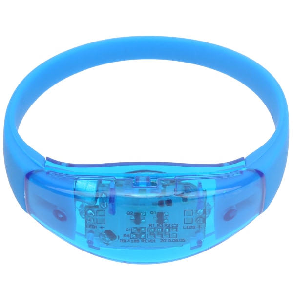 Night Running LED-armband Ljudkontroll Lyser upp Silikonblinkande armband för PartyBlue