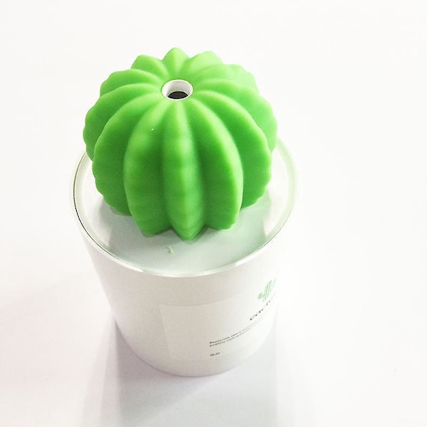 Mini Kaktus USB Kalla Dimma Luftfuktare, 280ml, 50ml/h, Tidsinställd Automatisk Avstängning, för Sovrum, Hem, Kontor, Bil