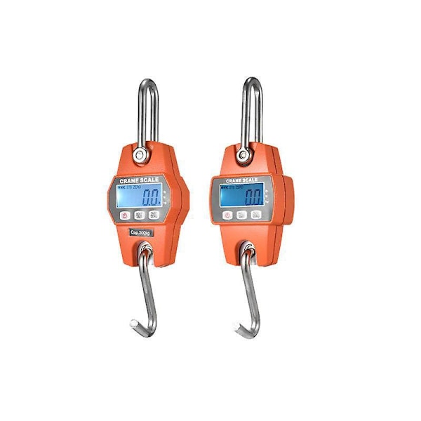 Digital Hengevekt - 660lb / 300kg - Mini Kranvekt for Gård, Jakt, Fiske - Oransje