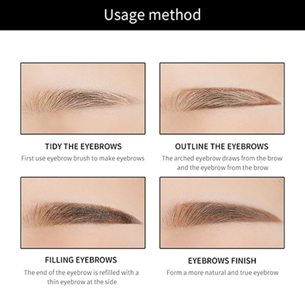 Ögonbrynssmink Långvarig ögonbrynsgel Vattentät Ögonbrynssmink Tint Gel Kit med ögonbrynspenna sminkborste