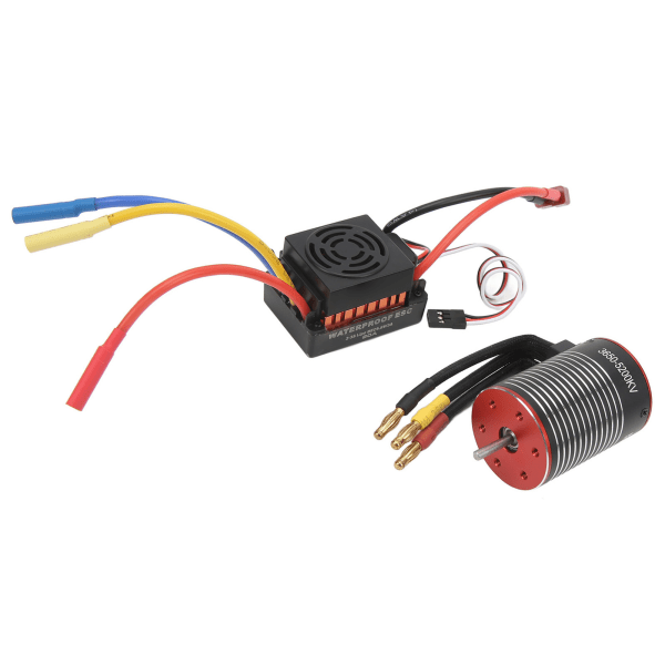 RC Harjaton ESC Vedenpitävä Pölytiivis 5200KV 60A Universaali Puhdas Kuparikäämi Luotettava ESC Combo-Sarja Traxxasille