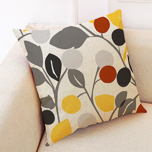 Et sett med 6 putetrekk 45 x 45 cm Dekorative putetrekk for sofa stue soverom stol hjem dekorasjon