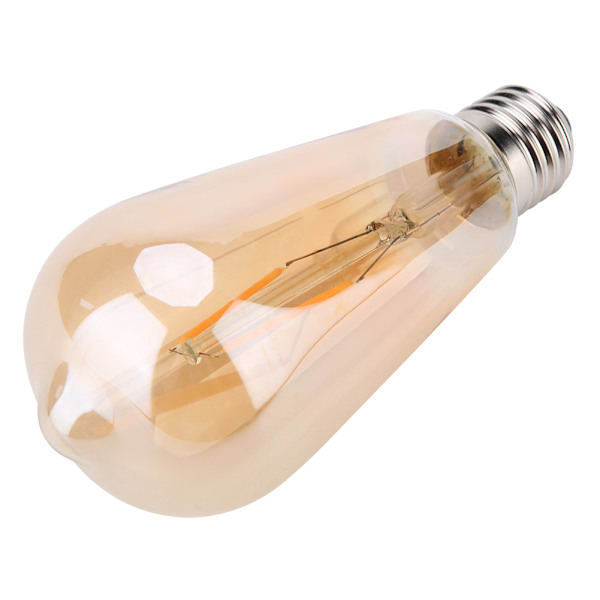 E27 Brun Glas Retro LED-lampa Glödlampa Belysning Dekoration för Kaffehus 2W