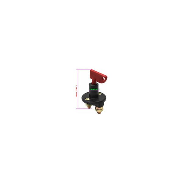 Bilbatteri afbryder, 12/24V, 500A maks., isolatorafbryder, nød-bilbatteri afbryder, lastbil, båd, køretøjer