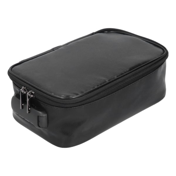 Brandsäker dokumentväska med lås Portabel liten brandsäker dokumentväska för hemmakontor TravelBlack