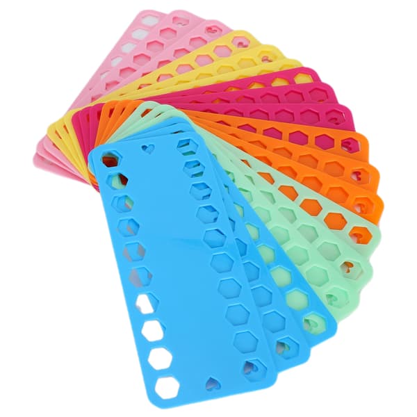 18 stk. Korsstingstråd Organizer 20 huller Farve Plast Floss Bobbin Viklebræt