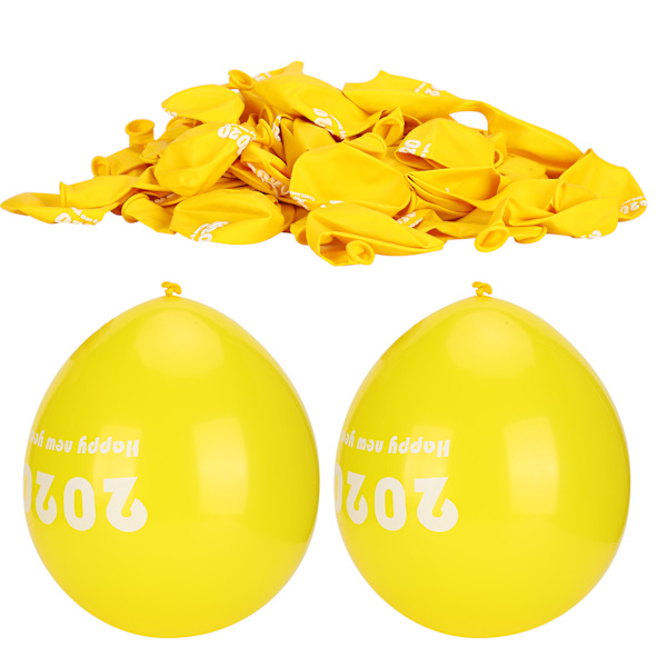 100 st gula ballonger nummerfest födelsedag bröllop jul dekoration tillbehör