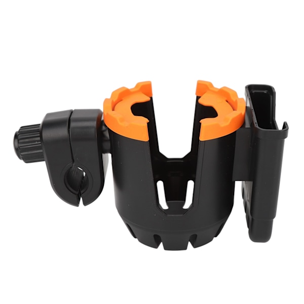 Klapvogns kopholder Multifunktion Stor kaliber Designet 360 grader Rotation Bærbar klapvogn Vandflaskeholder Sort Orange