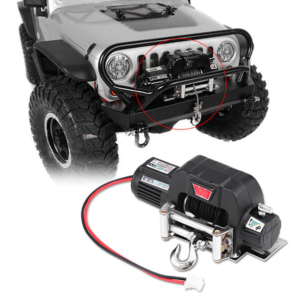 1:10 RC Crawler Klatrebiler Elektrisk metalspil til SCX10 D90 D110 TF2 TRX4 KM2
