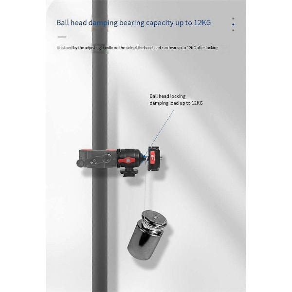 1/4 Sfærisk Hoved Roterende 360 Panoramakamera Beslag B