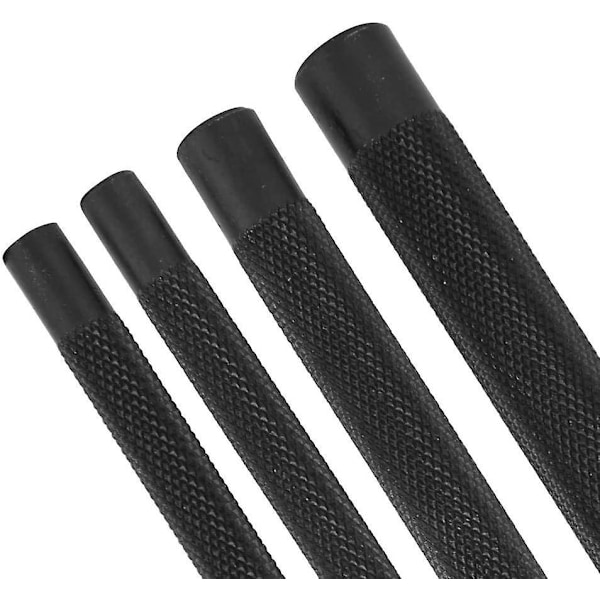 4-pack Klorläderhantverk Verktyg Nålhålstans Set Diamant Snörning Symejsel För DIY Hantverk Konst Läder Syning (5mm)