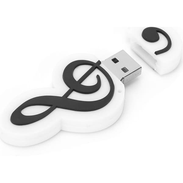 16 GB USB-flashdrev formet som en musiknode, sødt design til studentergave, hurtig lagring