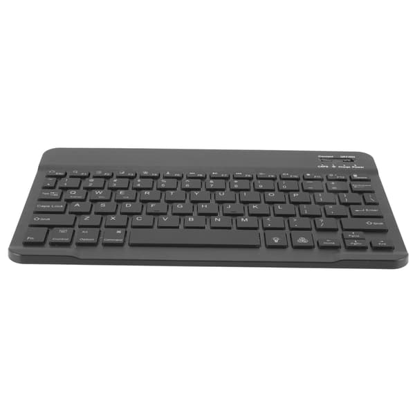 Mini trådløst tastatur bærbart mini trådløst RGB-baggrundsbelyst nem forbindelse bærbart tastatur til telefon tablet laptop sort