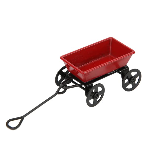 1:12 Simulation Trækvogn Model Mini Dukkehus Dekoration Trailer Børnelegetøjsgave