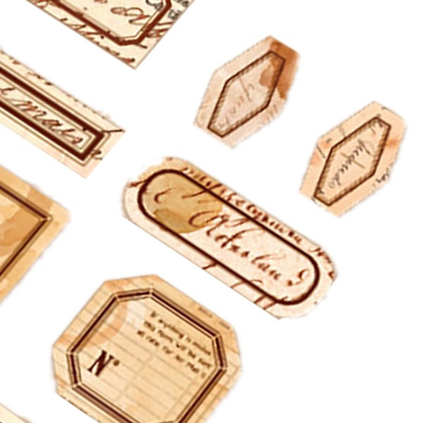40 st Scrapbook-klistermärken DIY Lätt att ta bort Dekorativa klistermärken för tidskrifter Planerare Kalendrar Cappuccino-stil