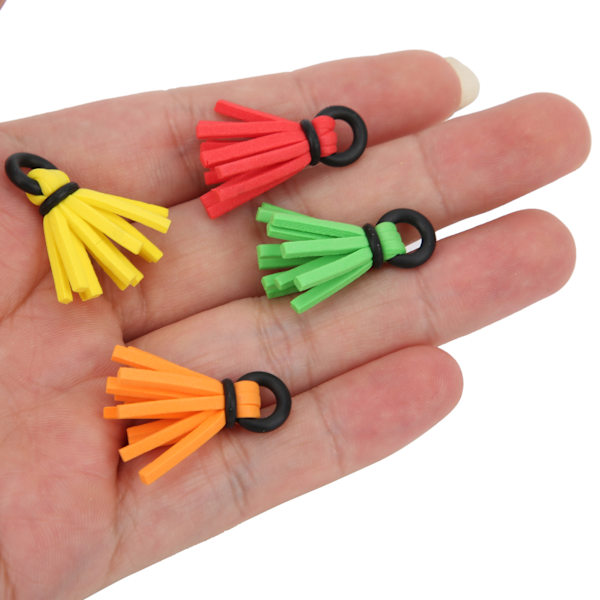 4 stk fluefiske flyte skum strike indikatorer drift krok posisjonering flyter bobbere 4 farger blandet