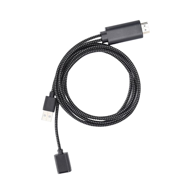 HD TV-kabel USB till HD Multimedia Interface-omvandlarkabel för Android / IOS-system Svart