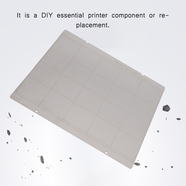 Tre-dimensionelt printertilbehør MK52 stålvarm seng jernplade 253,8*241mm PEI-ark