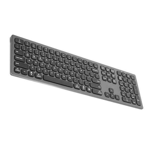 Bluetooth-tastatur med numerisk tastatur Sklisikre puter 110 taster Tynt kontortastatur for OS X for Windows for Android