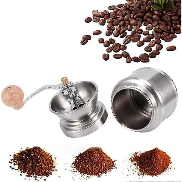 Manuell Kaffekvarn Kakao Peppar Kryddkvarn Bärbar Kaffebönkvarn Nötkvarn för Hem Kök Café Kaffeverktyg Malningsverktyg