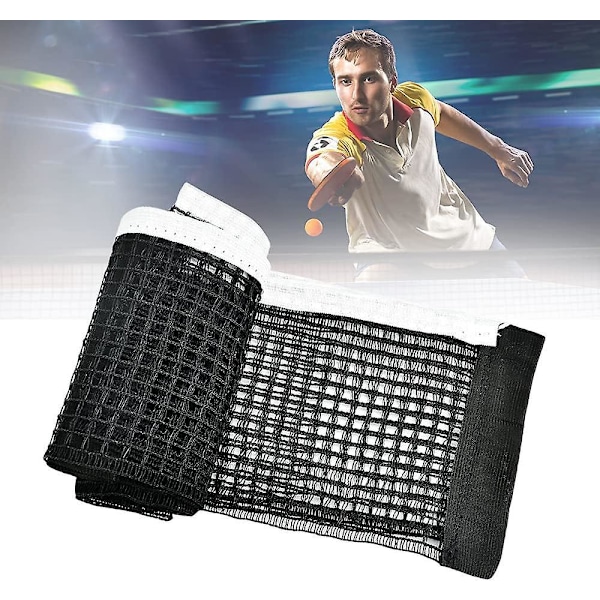 Udtrækkeligt bordtennisnet - Justerbart og bærbart pingpongnet - 2 stk., 180 * 15 cm (sort)