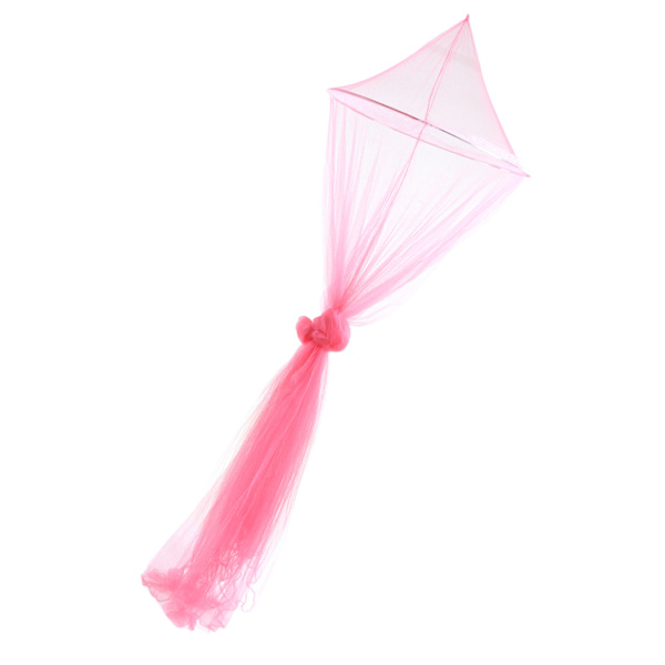 Sommarmyggnät Hem Sovrum Polyesterfiber Andningsbart Nät Hängande Sänghimmel för Baby Vuxen Rosa