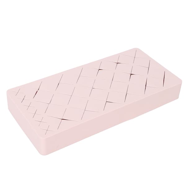 Silikone læbestiftholder 24 enheder Makeup displayetui til makeupbørste læbestift smykker negleolie Pink