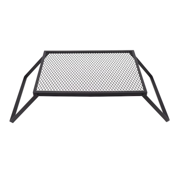 Hopfällbar lägereldgrill, värmebeständig, robust, bärbar utomhuscampinggrill för picknick, trädgård, uteplats, 40 x 30 cm, standardkonfiguration