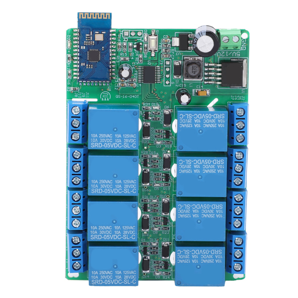 Bluetooth-timerrelæ DC 5V-relækort med 8 kanaler fjernbetjening til Android-telefon