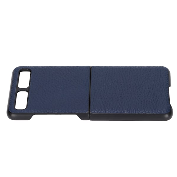 Läderfodral för Samsung Galaxy Z Flip, skyddande skal, anti-scratch, blå, typ 1