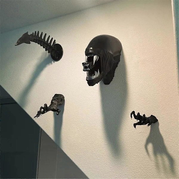 Giant XenomorphHead Xenomoprh Veggkunst Xenomorph Maske