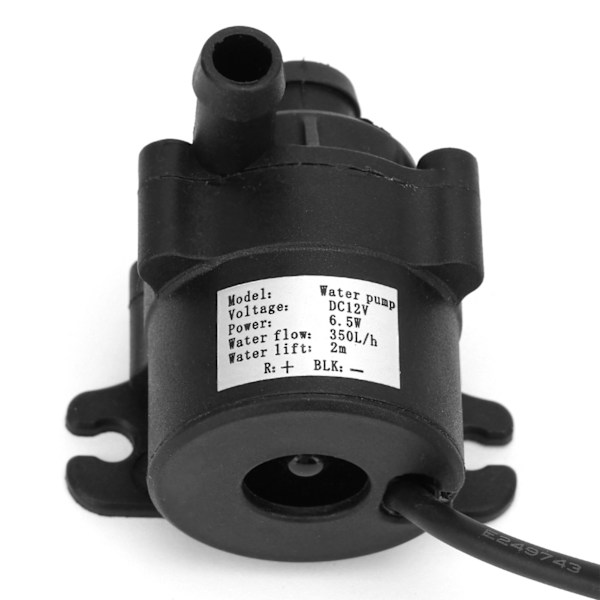Plast Slitstark mikroborstlös dränkbar vattenpump DC 12V
