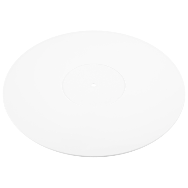 Skivspelare Akryl Slipmat kompatibel Vinyl LP Skivspelare - 2,5 mm Tjock Ger Tightare Bas - 12 tums Plattmatta (vit)-M