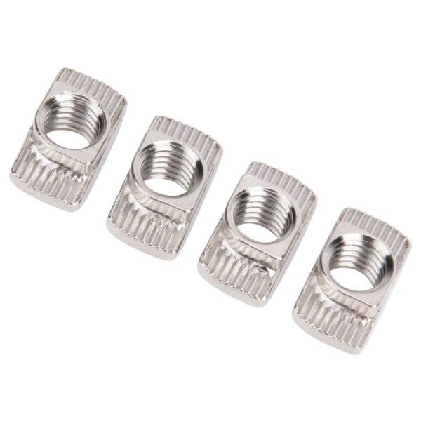 100 stk europeisk standard T-mutter 45T M8-gjenget T-glidemutter for aluminiumsprofil