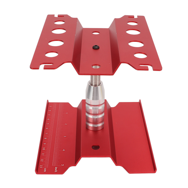 Fjärrkontrollbil Reparationsstation och Skruvplatta Set för 1/8 1/10 1/12 1/16 Skala RC Bilar Röd