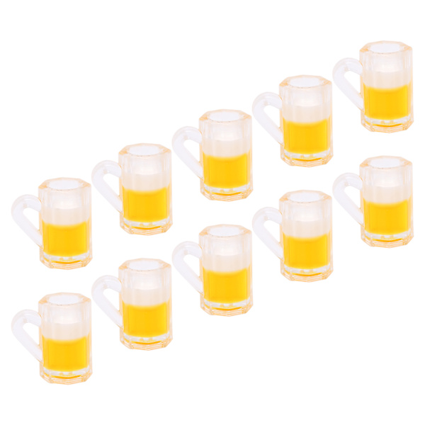 10 st 1:12 Dockhus Ölkrus Modell Miniatyr Bar Ölkrus Leksak Dekoration Tillbehör Ölkrus med Skum