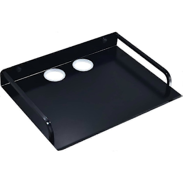 Väggmonterat projektorfäste Svart Kabel-TV Box Hållare Flytande Hylla För Elektroniska Enheter (1 Lager)