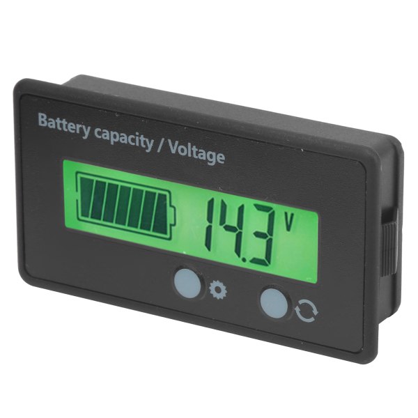 DC10-100V LCD-batterikapacitetsindikator, voltmeter, spændingstester, måler, grønt baggrundslys