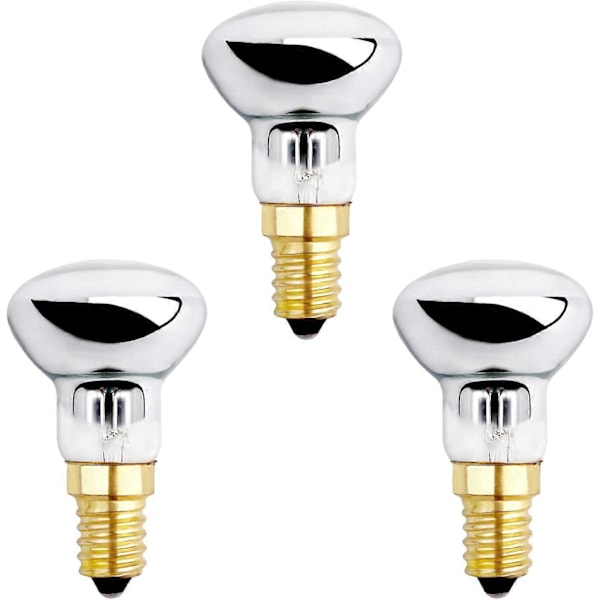 E14 R39 25W Lavalampe Pære, Dæmpbar, Varm Hvid 2600K, 250LM, Små Reflektor Pærer til Opvarmning af Boblelampe, Raketlampe, Glitterlampe, 3 Stk