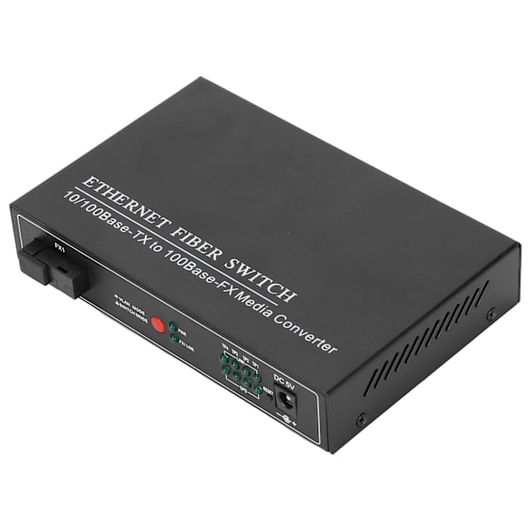4 porte Ethernet Fiber Switch TBC‑MC3414ES20A Plug Play Stabil Robust Computer Networking Switches 100‑240VUK Stik