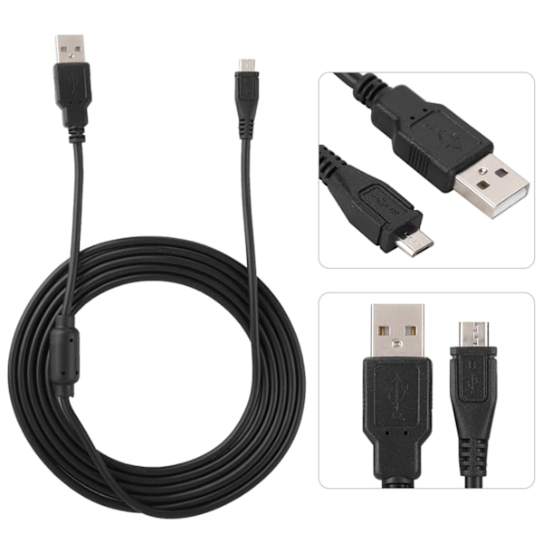 1,8M USB-laddningskabel med magnetring för PS4 / Slim / Pro Controller Gamepad