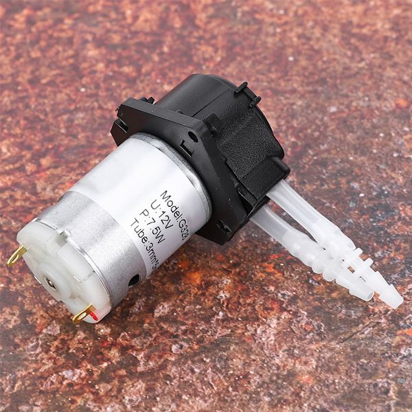 12V 3*5 Doseringspumpe DIY Peristaltisk Slangehoved Til Akvarium Lab Kemisk Analyse(sort)