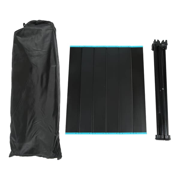Sammenleggbart campingbord i aluminiumslegering, lett utendørs bærbart sammenleggbart bord med oppbevaringspose for piknik og grilling