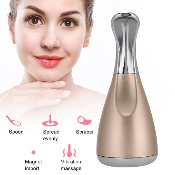 Bärbar magnetisk terapi vibration ögon ansiktsmassage hud anti-aging skönhetsmaskin